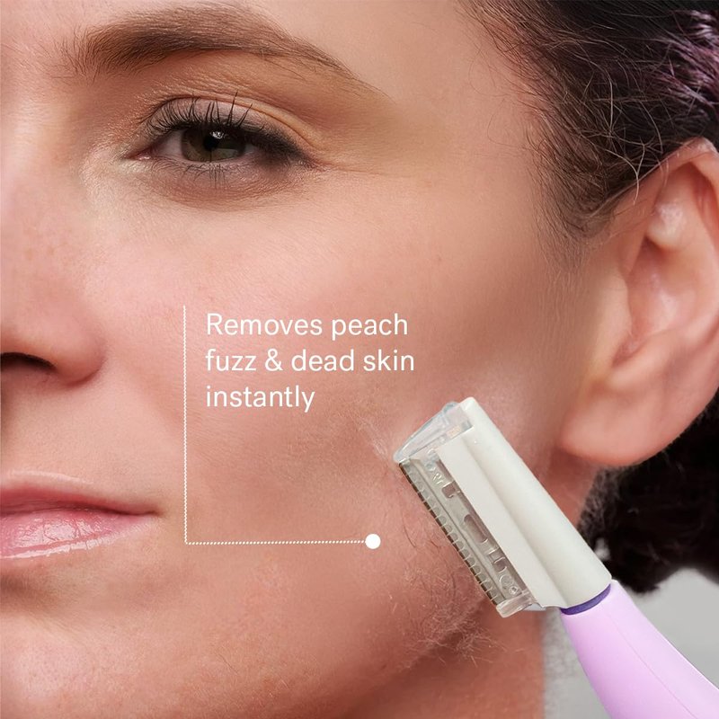 Michael Todd Beauty Sonicsmooth Dermaplane Razor - Women's Face & Eyebrow Trimmer | 8 Weeks of Blades