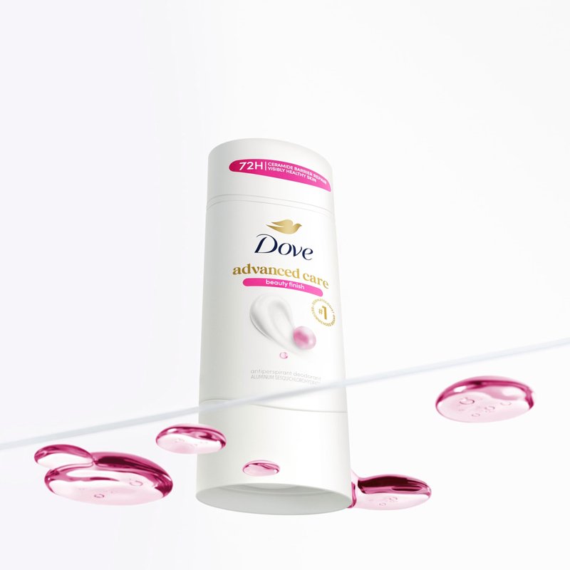 Dove Advanced Care Antiperspirant Deodorant Stick Beauty Finish for Helping Repair Skin Barrier After Shaving, with 72-Hour Sweat & Odor Protection, 2.6 oz