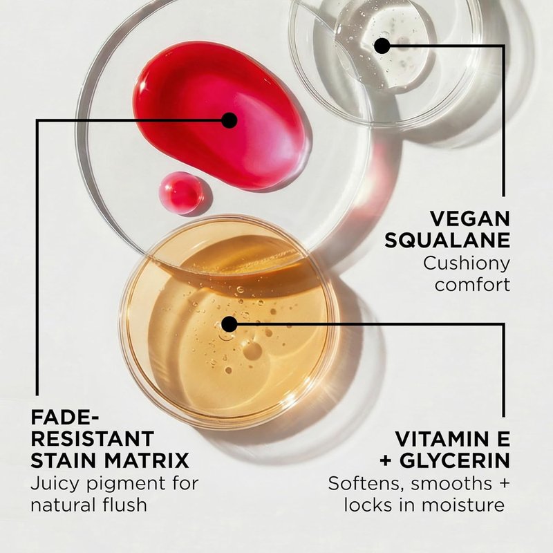Re-dew Lip Gloss - Hydrating Kiss-Proof Formula with Vegan Squalane & Vitamin E | Lightweight Transfer-Proof Hybrid for Soft Color & All-Day Wear (Flirt)