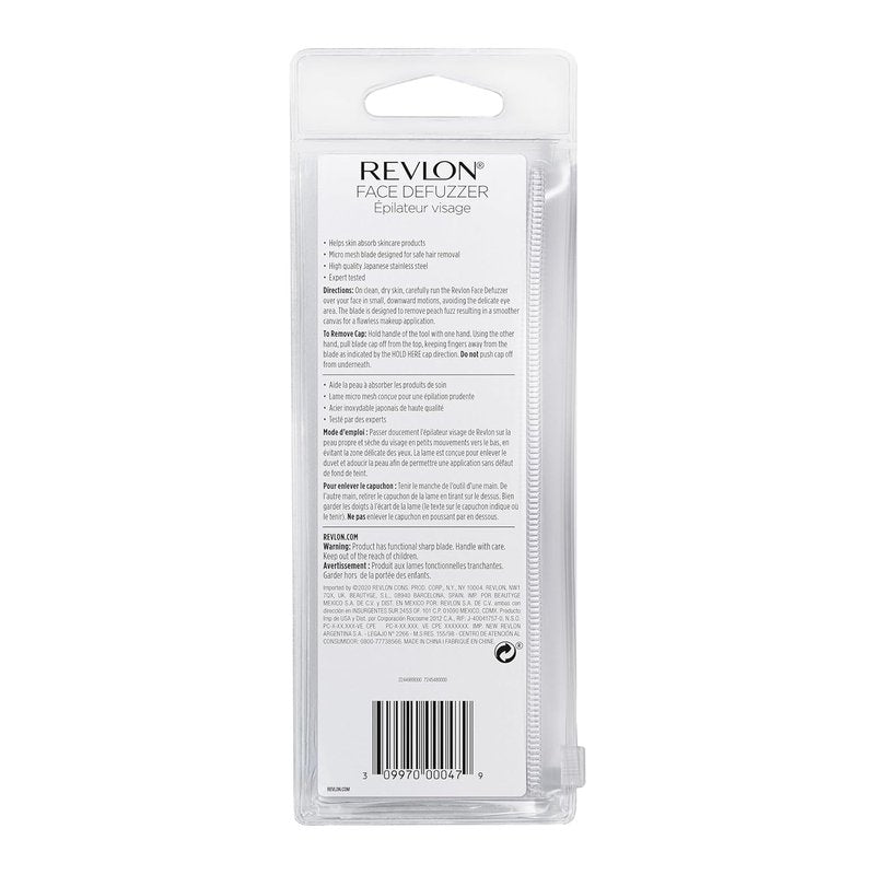 Revlon Face Defuzzers - High Precision Hair Removal & Dermaplaning Blades | Smooth Skin, 2 Count