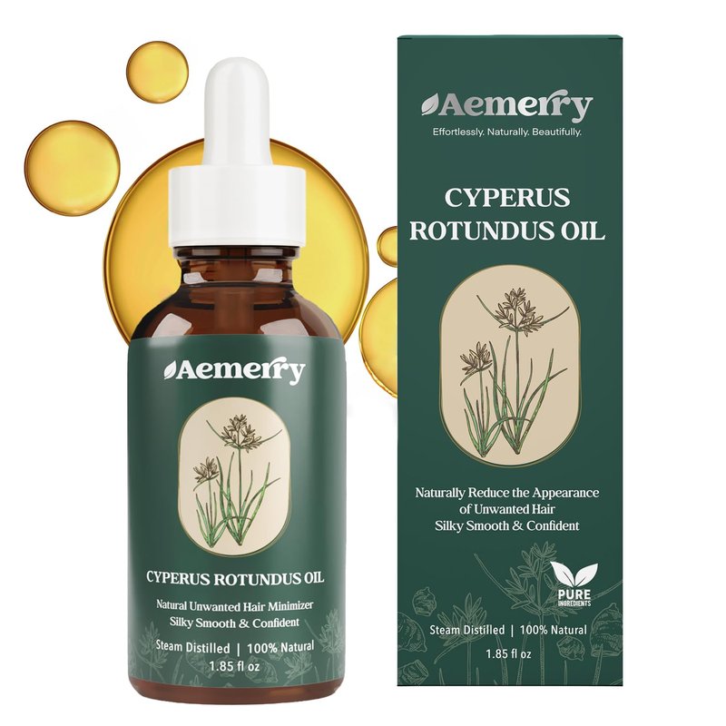 Cyperus Rotundus Oil: Natural Cyperus Rotundus After Hair Removal Oil, Slow & Reduce Regrowth for Face & Body, Moisturizing, Soothing & Smoothing Care, Safe for Sensitive Skin & PCOS.