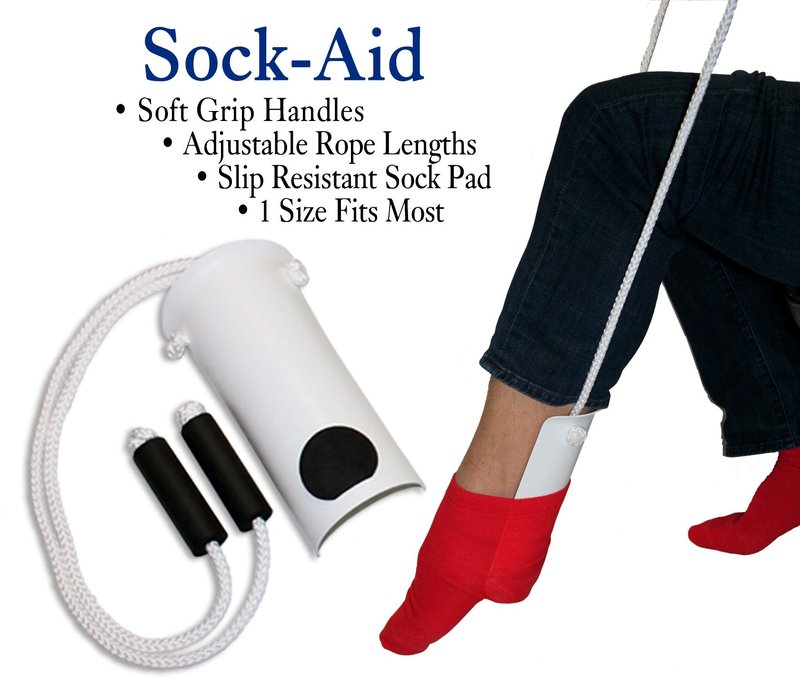 RMS Premium 7-Piece Hip & Knee Kit with Leg Lifter, 19” & 32” Reachers, Sock Aid, Dressing Stick, Bath Sponge & Shoe Horn – Long-Term Orthopedic Aids for Chronic Hip, Knee & Mobility Limitations