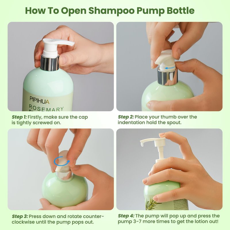 Rosemary Shampoo for Hair Growth: Thickening & Regrowth Formula for Women & Men - Rosemary Mint Strengthening Shampoo with Tea Tree Oil Biotin for Thinning & Loss Hair & Dry Damaged Care