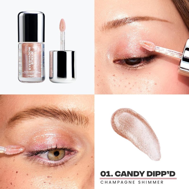 Liquid Eyeshadow - STAY-N Longwear Eye Makeup | Buildable Highly Pigmented Cream in Matte & Shimmer Finishes, Candy Dipp’d