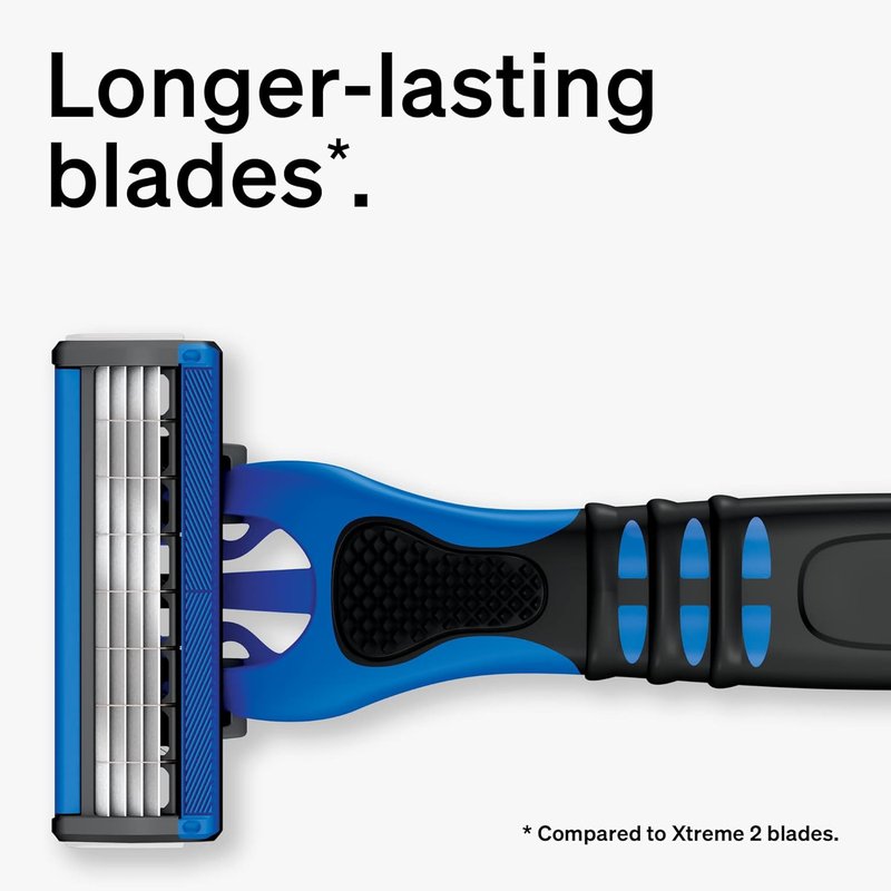 Schick Xtreme 4 Disposable Razors for Men - Long-Lasting Comfort | 3 Count Pack