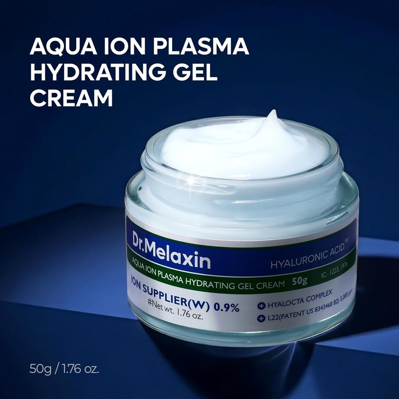 Dr. Melaxin Aqua Ion Plasma Hydrating Gel Cream - Moisturizing for Dry & Sensitive Skin | 50ml (1.69 fl. oz)
