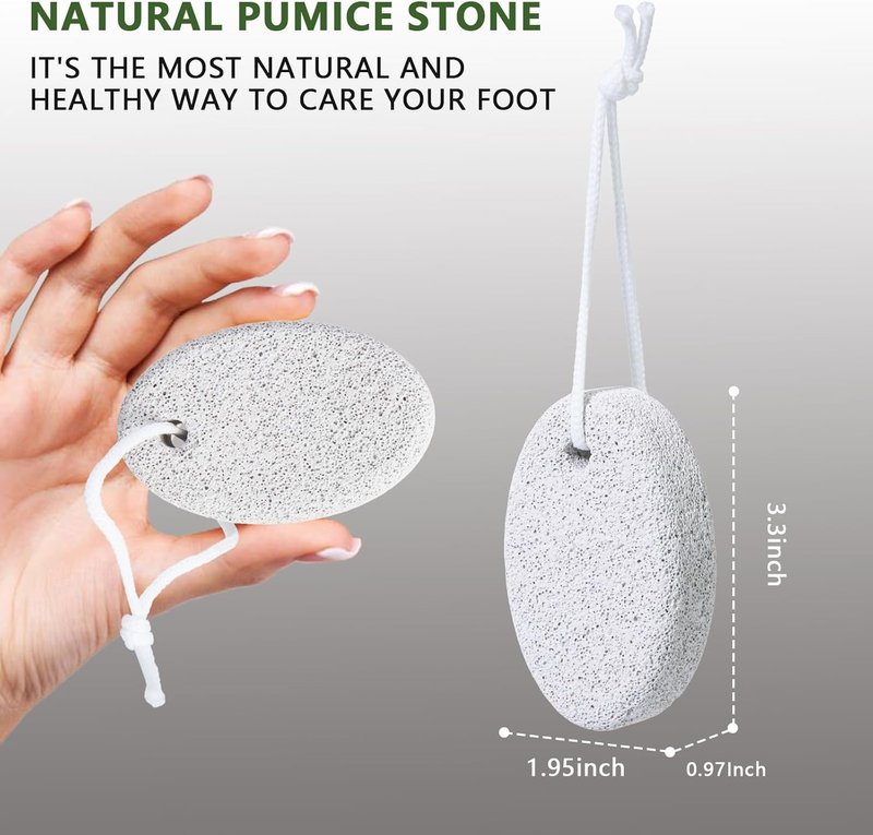 Natural Pumice Stone - 3-Pack Lava Pedicure Tools for Callus Removal | Exfoliating Foot File for Dead Skin on Heels & Elbows