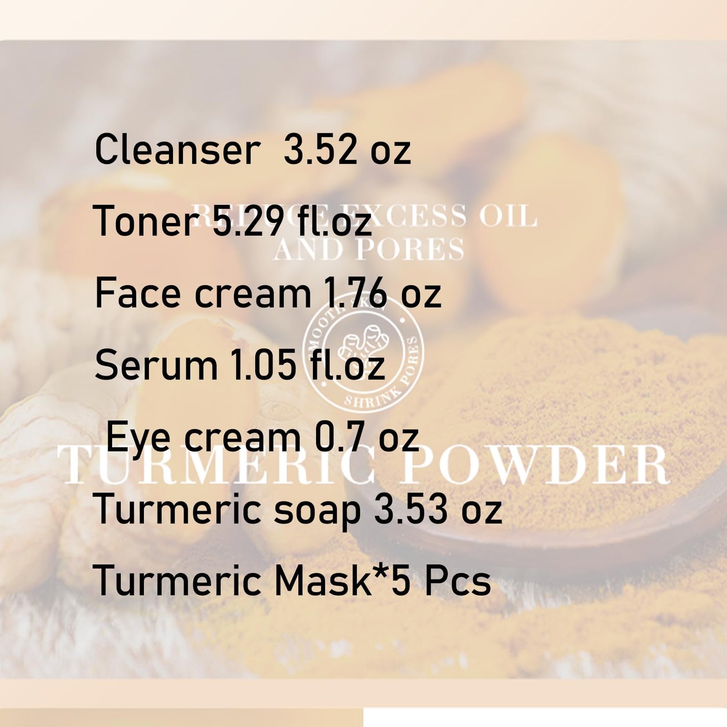 Turmeric Skin Care Set, 11 Pcs Turmeric Skin Care Kit, Skincare Set with Turmeric Face Wash, Turmeric Soap, Toner, Face Serum & Face Cream, Eye Cream, Mask, Facial Kits for Women Mens