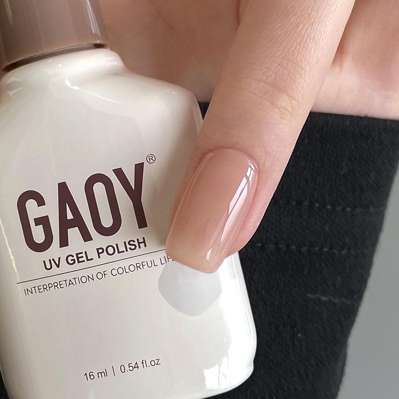 Nude Jelly Gel Nail Polish - 16ml Sheer Translucent Soak Off Formula | UV Light Cure for DIY Nail Art, 3054 Brick Nude