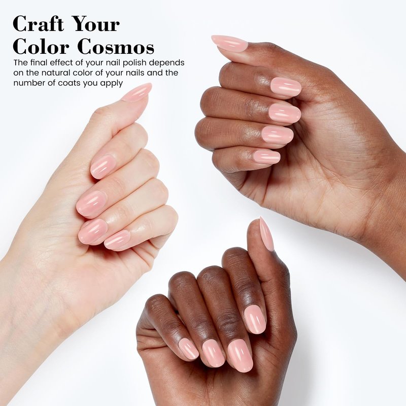 HEMA and TPO Free Sheer Nude Pink Gel Nail Polish - 18 ML Milky Pink Nail Polish Gel for Women Girls Gift, Long Lasting Neutral Jelly Clear Light Color Soak Off Cured for Home Nail Art Salon DIY