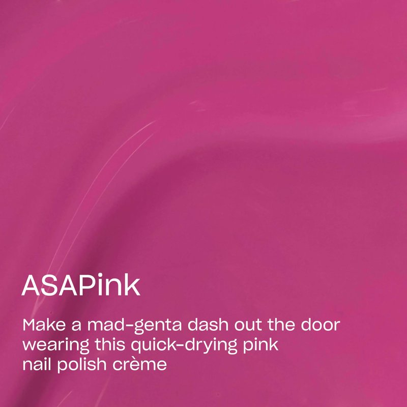 OPI RapiDry ASAPink | Opaque Bright Pink Crème Quick Dry Nail Polish | Vegan, Smudge Proof, Fast Drying
