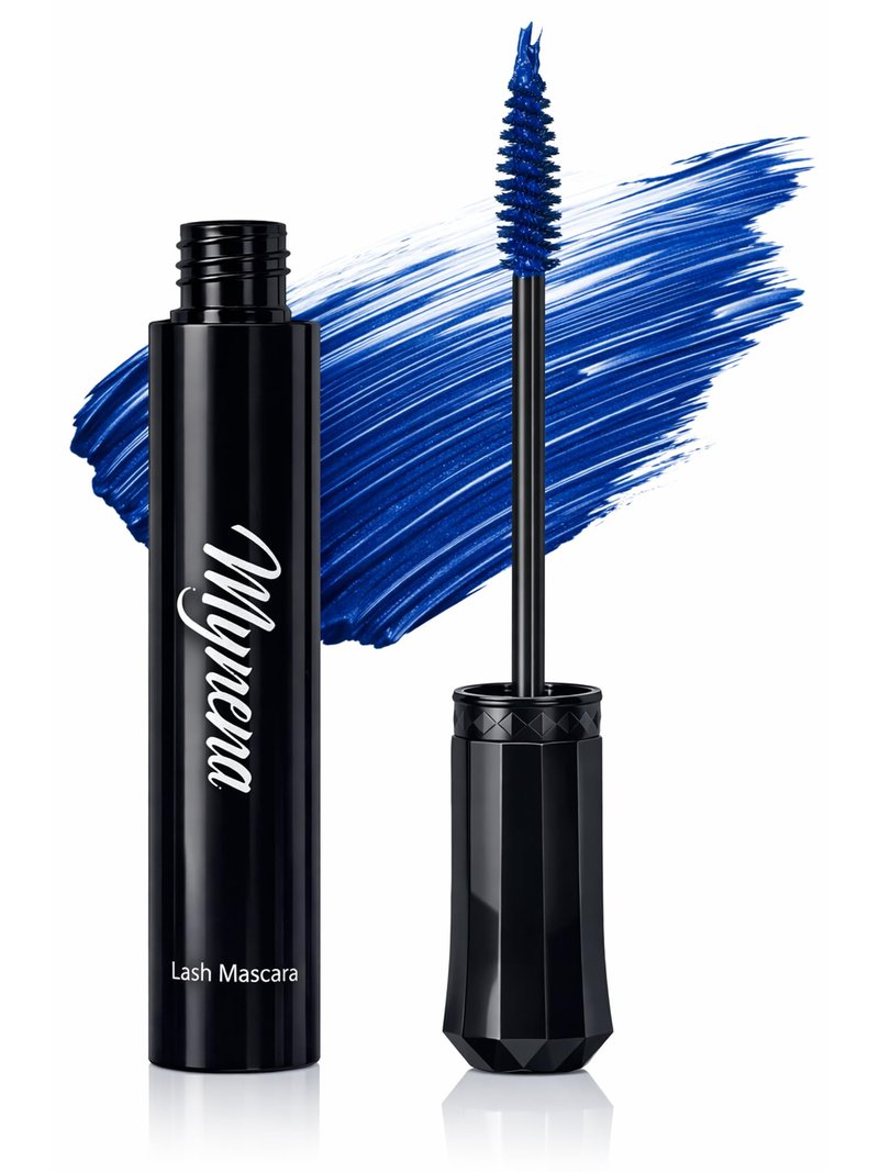 Mynena Blue Lash Tubing Mascara | Smudge-Proof Flake-Free Long Lasting Lightweight Eyelash Extension Effect | Lengthening Defining Curling Buildable Formula Eye Makeup