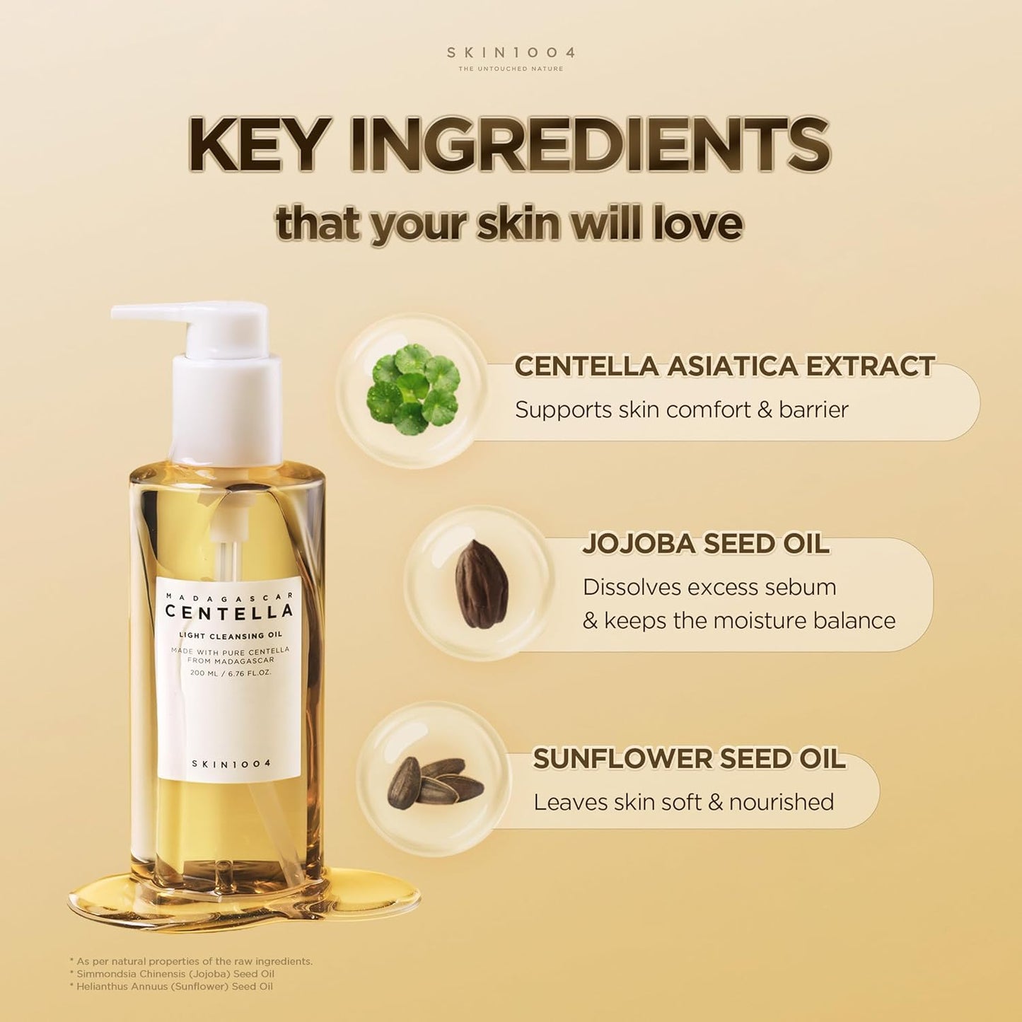SKIN1004 Madagascar Centella Light Cleansing Oil - Gentle Face Cleanser | 6.76 fl. oz (200ml)