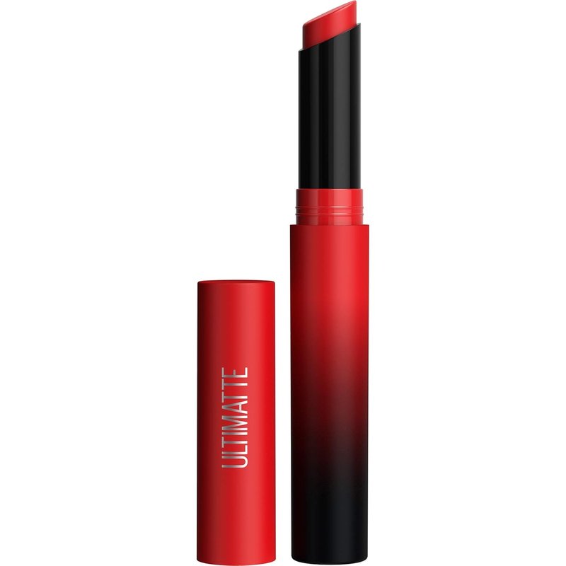Maybelline Color Sensational Ultimatte Matte Lipstick - Intense Ruby Red, Non-Drying Formula, 1 Count