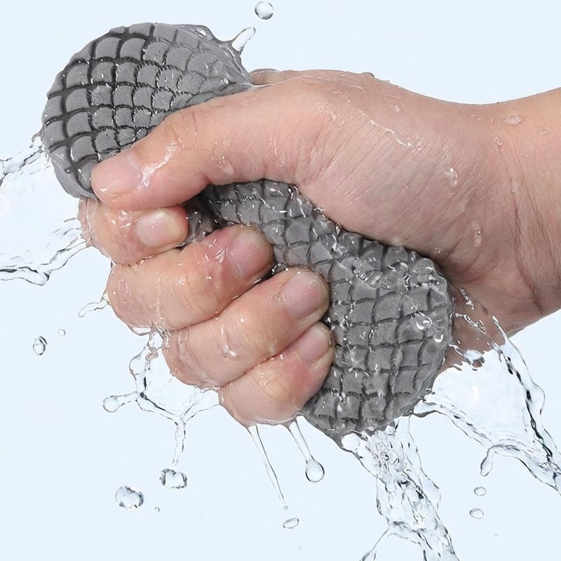 QFGasre Exfoliating Bath Sponge, 4 Pcs Soft Exfoliating Bath Sponges Set Gentle Dead Skin Remover Reusable Exfoliate Body Scrubber for Adults Women Men Skin Friendly