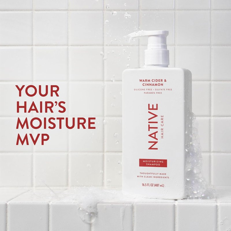 Native Warm Cider & Cinnamon Shampoo & Conditioner | Naturally Derived, Sulfate & Dye Free - 2-Pack for All Hair Types