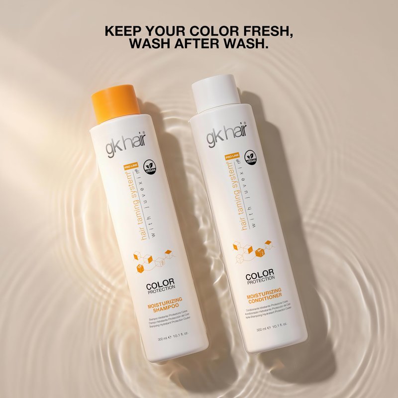 GK HAIR Moisturizing Color Protection Shampoo & Conditioner Set 10.1 Oz – Hydrating Repair for Dry, Coarse & Color Treated Hair – Strengthening Protein Formula with Natural Oils & Plant Extracts