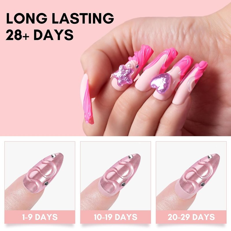 Nail Rhinestone Glue Kit - Super Strong 3D Gel for DIY Nail Art | Easy to Use for Beginners & Pros