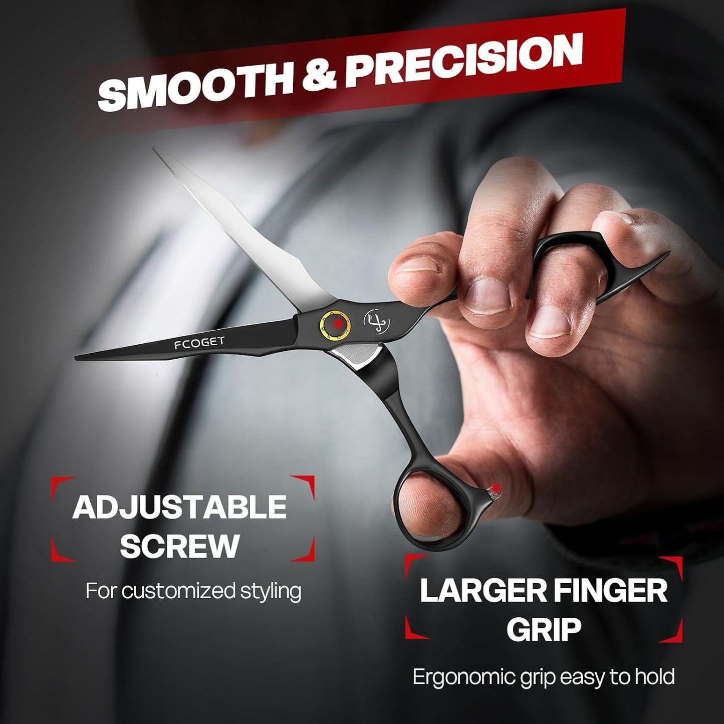 Skiennix Professional Hair Cutting Scissors - High-End 440C Stainless Steel Shears | 6.8 Inch Right-Handed Design for Salon & Home Use