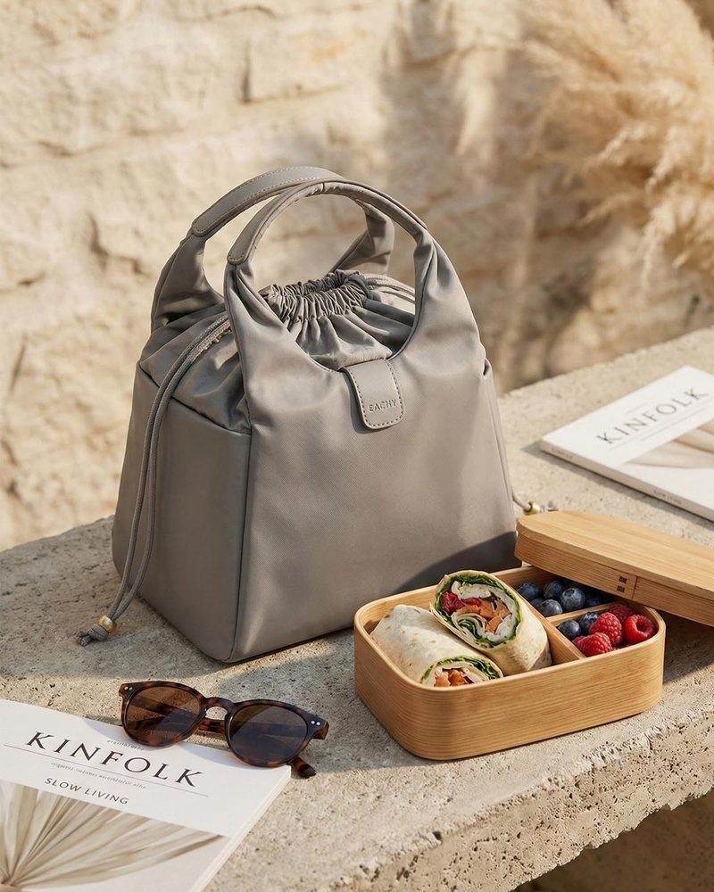 Insulated Lunch Box - Reusable Tote Bag for Work, Travel & Picnic | Cute Cooler for Men & Women