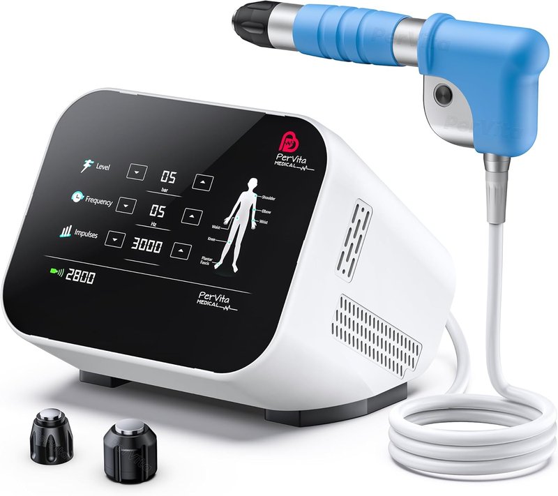 PerVita Medical Shockwave Therapy Machine - Painless Joint & Muscle Pain Relief | Portable & Non-Invasive PSP10