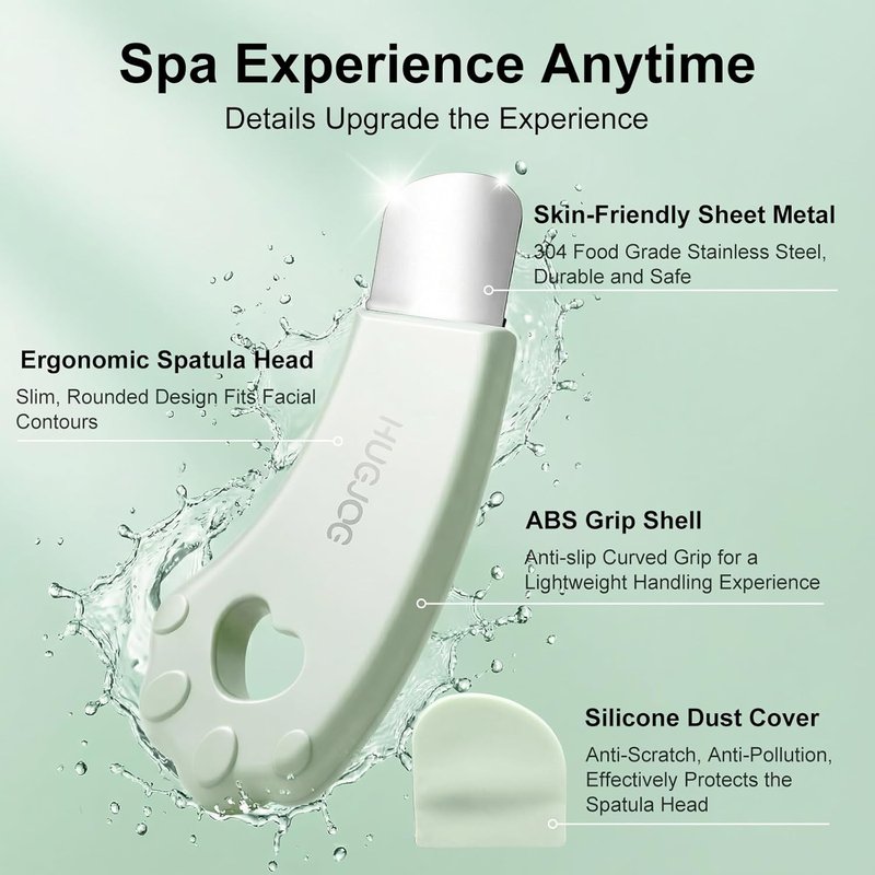 Blackhead Remover Tools for Face, Black Head Remover for Nose, 304 Stainless Steel Pore Extractor Spatula for Deep Pore Cleaning with Soft Silicone Cleansing Brush & 4 Blackhead Needles