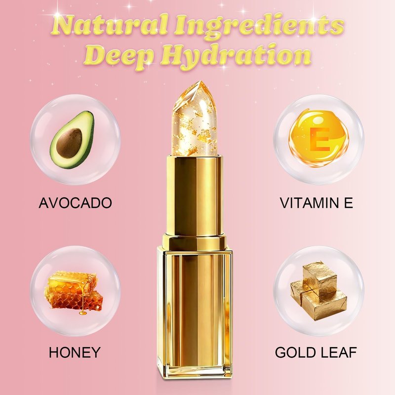 Josmon pH Adjusting Lipstick, Color Changing Lipstick, Clear Lip-stick That Changes Color, Long-Lasting Hydrating Shine Lip Balm, Non-Sticky Lip Gloss Stick, Suitable for All Skin Tones