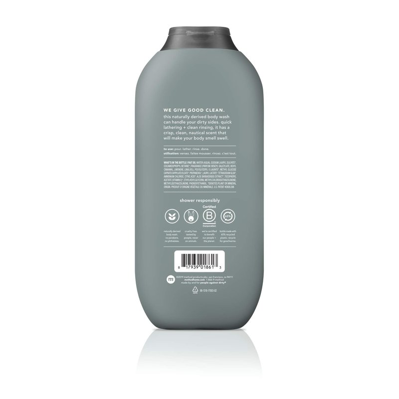 Method Men, 3-pack Body Wash 18 Oz Each (Sea + Surf, Cedar + Cypress, Juniper + Sage)