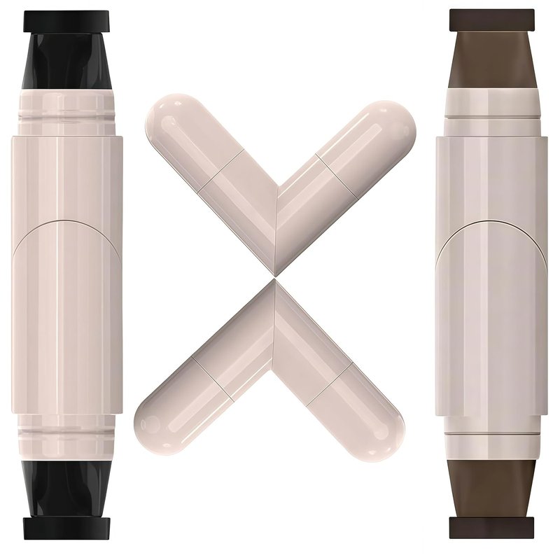 Skiennix Gel Eyeliner Pencil Set - 2025 New Foldable Waterproof Eyeliner Stamps for Perfect Wings | Smudge-Proof, Easy for Beginners