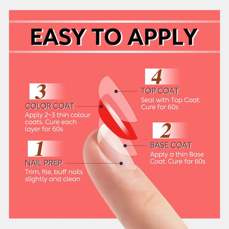 Nicedeco Hema Free Cruelty Free Vegan Gel Nail Polish 1 Pcs 15ml Red Color Soak Off LED U V Gel for Nail Art Manicure Salon DIY -011