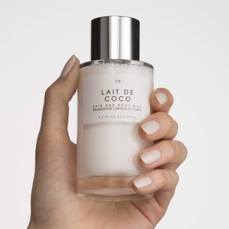 Coconut Hair & Body Mist - Creamy Vanilla Bergamot Scent | Vegan & Cruelty-Free, 3.4 fl oz