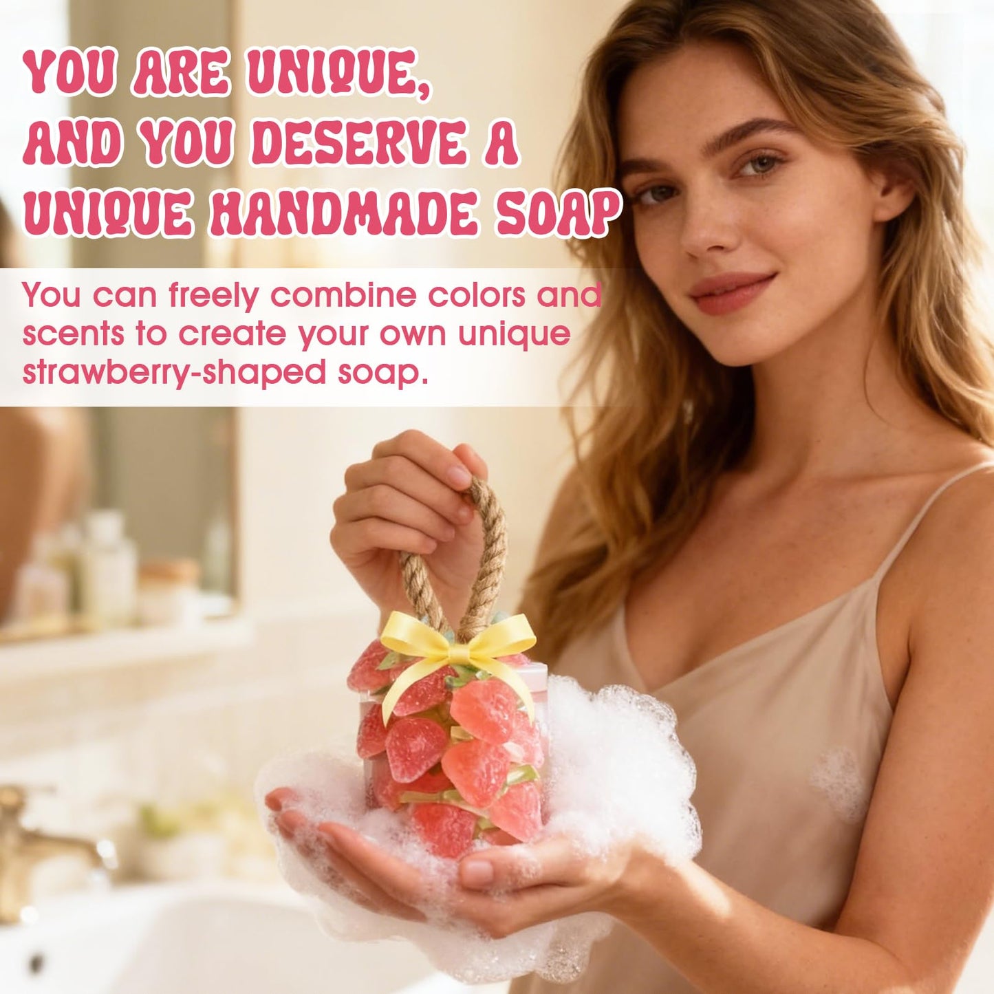 OverZyn Soap Kits Making for Adults, Soap Making Kits, Soap Kit, Includes Soaps Base, Silicone Molds, Pigments and Essential Oils, DIY Melting and Pouring soap Making Kit for Adults and Children
