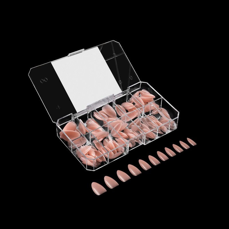 Apres Neutrals Gel-X Margot Box Of Nail Tips, 11 Sizes 00-9, Soft Gel Tip Box (150pcs) (Almond Medium, 150)