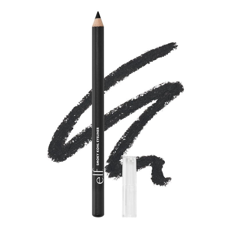 e.l.f. Smoky Kohl Eyeliner - Long-Lasting, Bold Eye Pencil for High-Pigmented Makeup | Vegan, Black Velvet