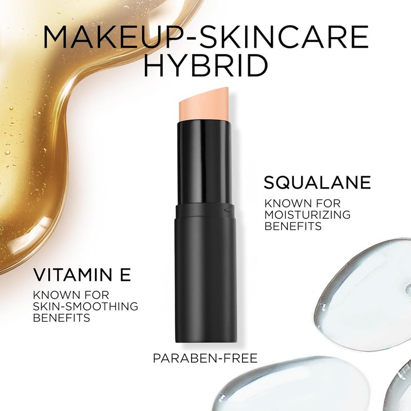Lancôme Teint Idole Shape Stick - Multi-Use Foundation & Concealer - Hydrating Medium to Full Coverage, Natural Matte Finish
