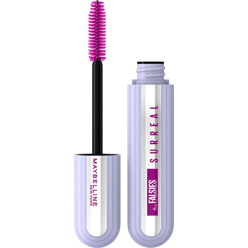 Maybelline The Falsies Surreal Extensions Washable Mascara, Volumizing, Lengthening Mascara Make Up, Blackest Black, 1 Count
