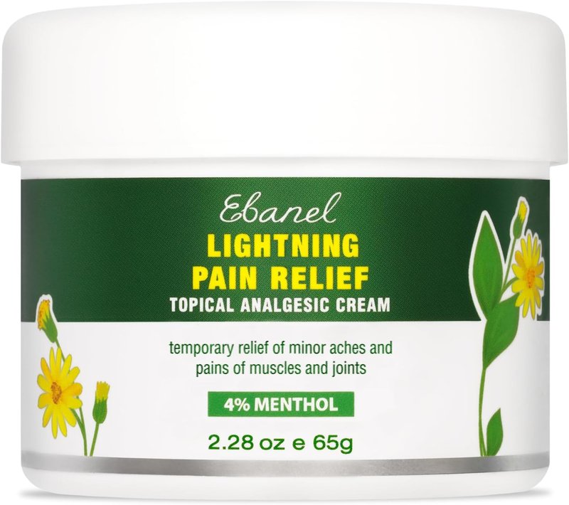 Ebanel Pain Relief Cream - Arthritis & Joint Pain Relief with Menthol, Arnica & Emu Oil | 4 oz