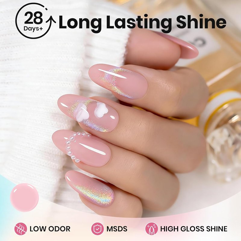 Beetles Rainbow Cat Eye Gel Nail Polish - 15ML Silver Glitter Gel for Stunning DIY Manicures