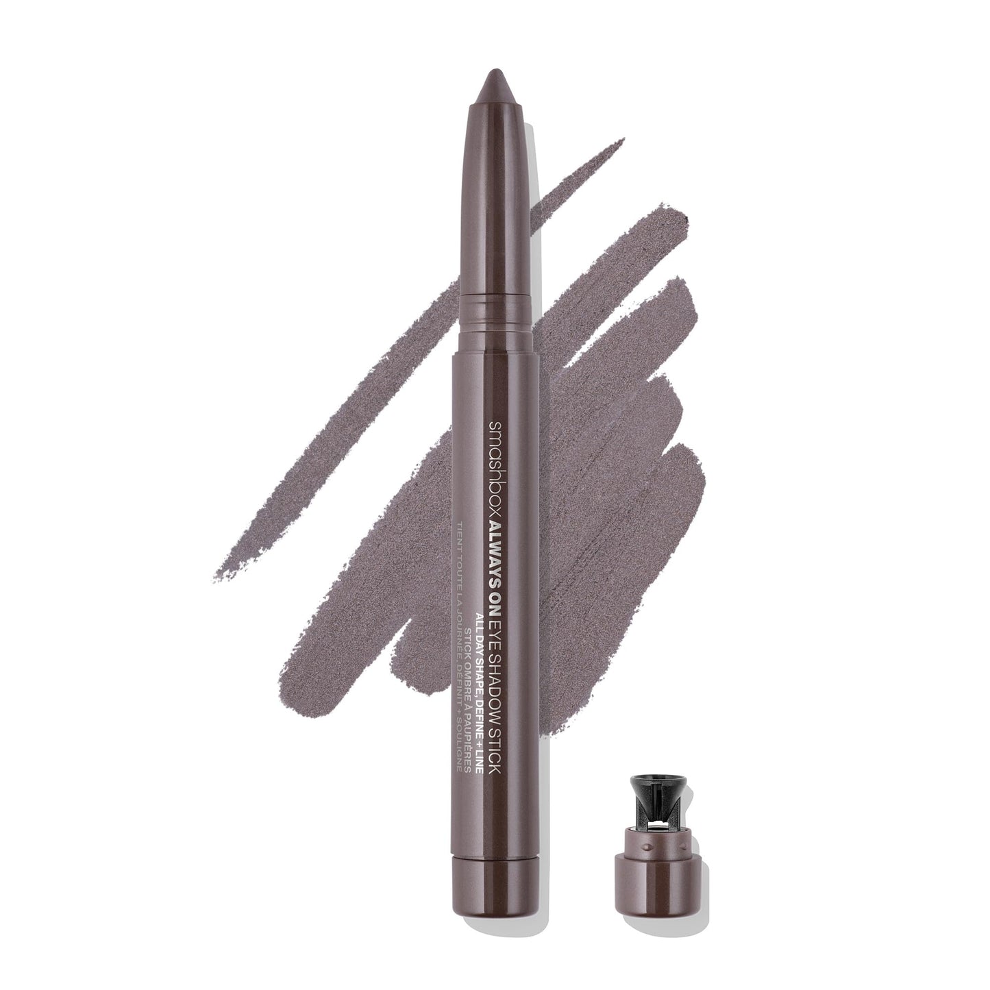 Smashbox Always on Eyeshadow Stick | Eye Shadow Stick with Precision Tip that Shapes, Defines & Lines Eyes for Bold Looks with Creamy Color | Stone Fox
