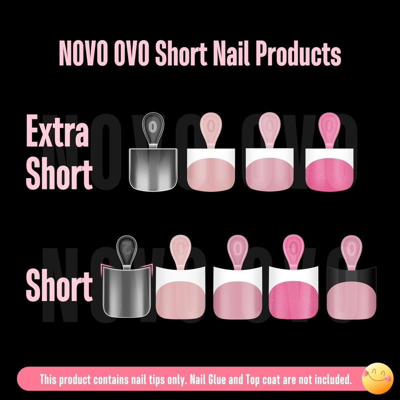 NOVO OVO XS XXS Toe Nail Tips Press on Full cover, Soft Gel False Toenail Extension Kit, Pre-etched Clear Matte Fake Nails for Salon DIY Acrylic Pedicure
