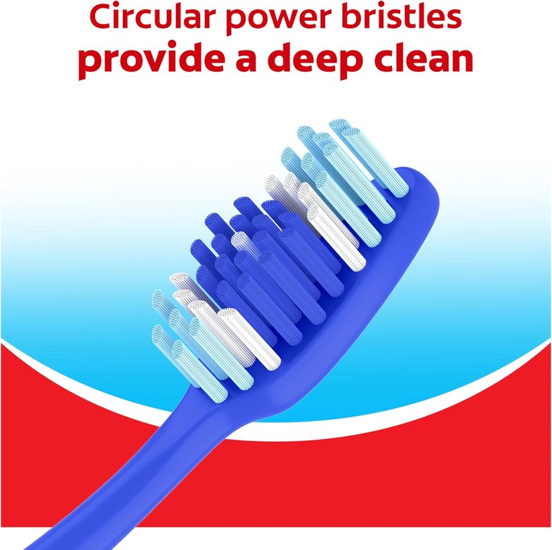 Colgate Extra Clean Toothbrush - Medium Adult Toothbrushes | 6 Pack for Superior Oral Care
