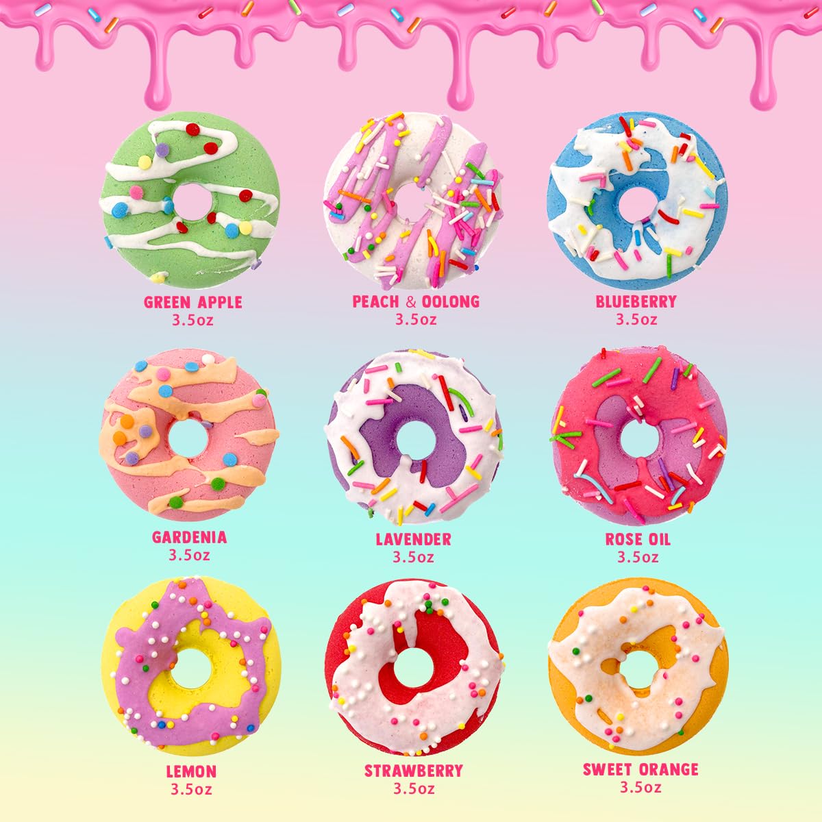 9 Pack Cupcake Bath Bombs for Kids with Surprise Inside, Kids Bath Salts with Jewelry Inside for Princess Girls, Super Large Kids Bath Balls for Children…