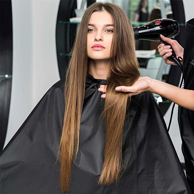 Benjiuun Hair Cutting Cape,Barber Cape for Men Women, Hairdresser Cape for Haircut Coloring Makeup Styling 34x55 Inches