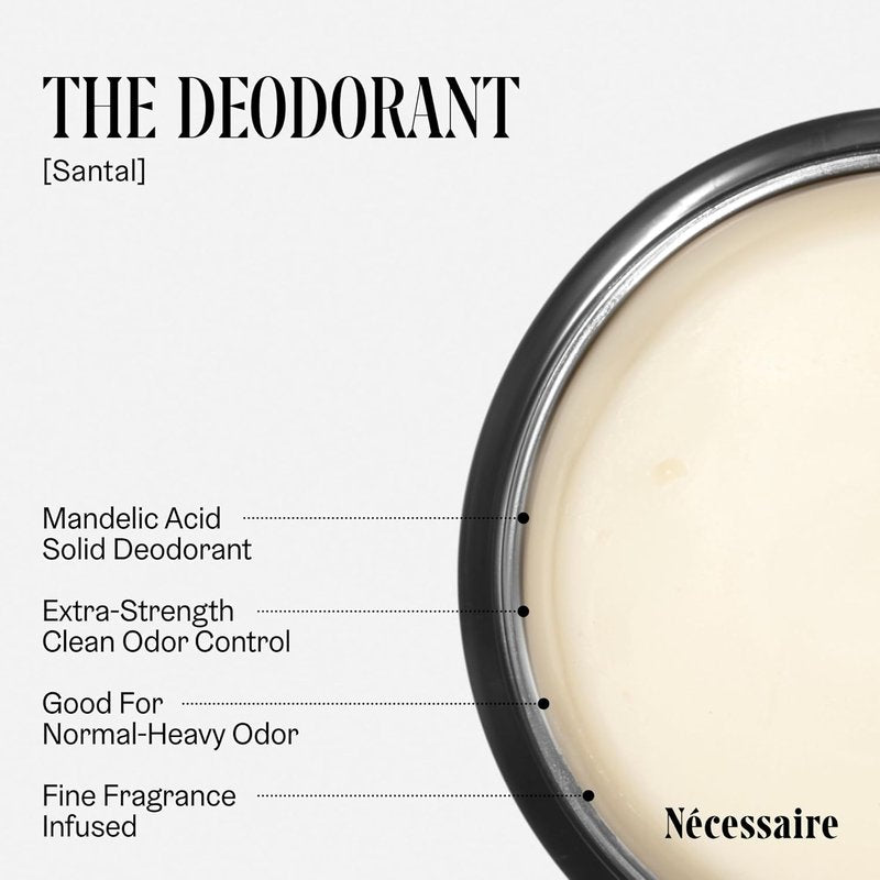 Nécessaire Deodorant Santal - Aluminum-Free Extra Strength Treatment with Mandelic Acid | 75g/2.5oz