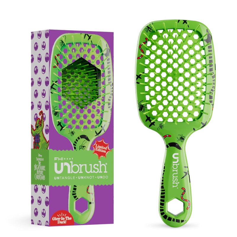 FHI Heat Hair Brush - Nightmare Before Christmas Oogie Boogie Design | Professional Styling Tool