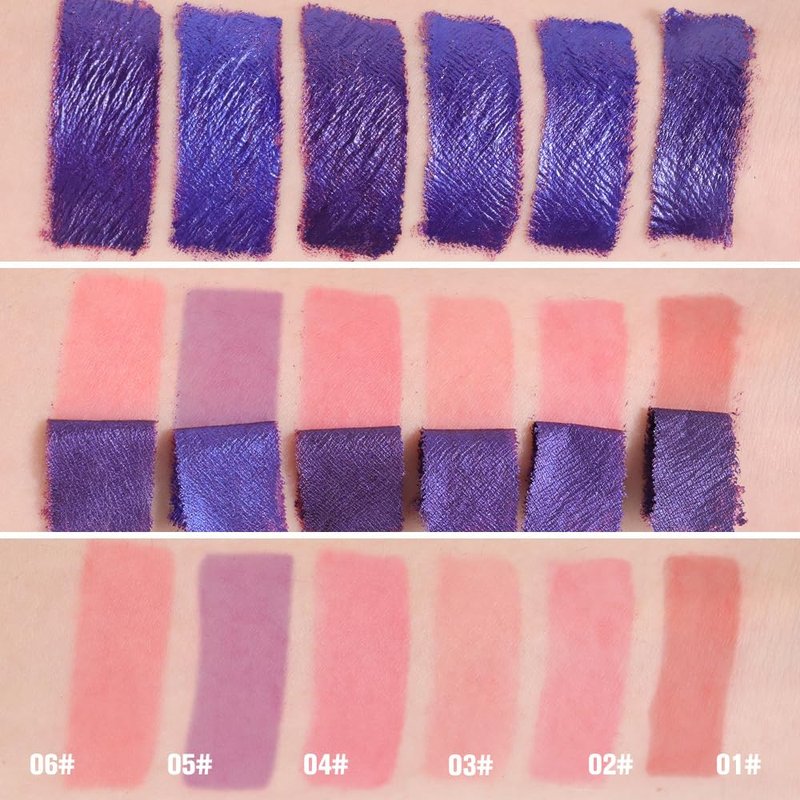 evpct Light Pink Lip Stain Peel Off, Matte Finish Transfer Proof Lips Liner Stain Peel off Lip Tint Gloss Makeup, Long Lasting Waterproof Lipstick Highly Pigmented 24 Hours Original Lips Stains, 02#