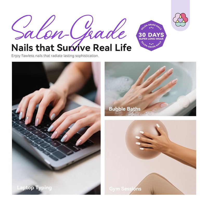 SAVILAND Advanced Gel Nail Kit: Salon Grade Nail Kit with Portable Light Short Coffin Nail Tips 500 Pcs 12 Sizes 30 Days Long-Wear Nail Kit Acrylic Set with U V Nails Glue Nail Lamp Drill DIY At Home