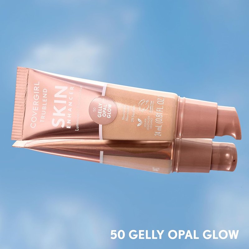 CoverGirl TruBlend Skin Enhancer - Opal Glow Luminizer for All Skin Tones | Vegan Water-Based Formula, 0.81oz