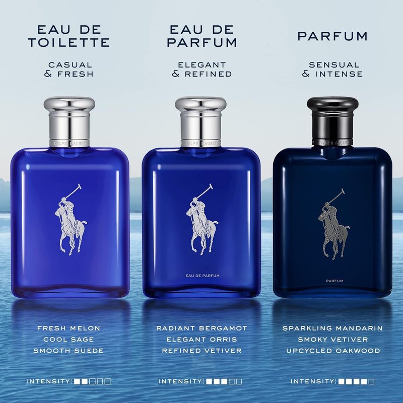 Ralph Lauren Fragrances - Polo Blue Men's Cologne - Aquatic & Fresh Eau de Toilette - Citrus, Sage, Suede Notes