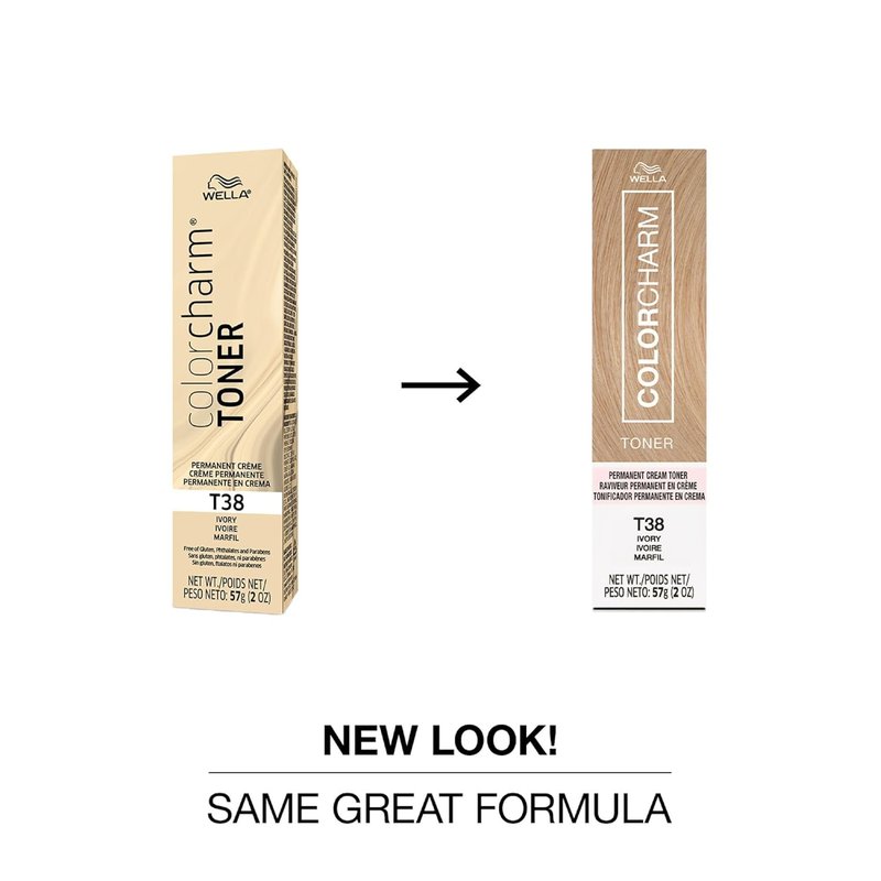 COLORCHARM Permanent Crème Hair Toner - Vegan, Paraben-Free & Gluten-Free | 2 oz